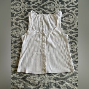 Aerie Sneak Peak Tank Top - White